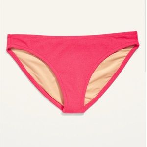 Old Navy Pink Low Rise Terry Classic Bikini Bottoms NEW Size XXL